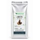 Busta argentata Erbologica Amazonas Andes con Abete pigne taglio tisana 1kg ed etichetta botanica verde per uso alimentare.