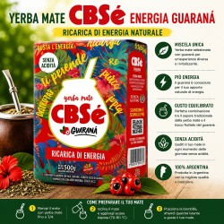 Yerba Mate CBSe Energia Guaranà 500 g Argentina