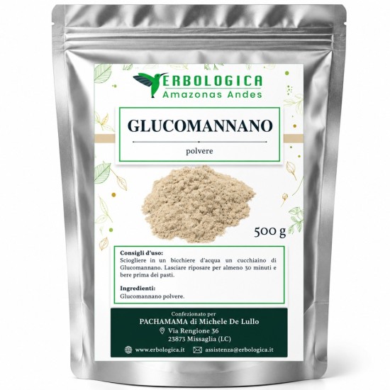 Glucomannano Radice in Polvere 500 g Glucomannano Radice in Polvere 500 g Erbologica Amazonas Andes