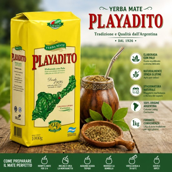 Yerba Mate Playadito Argentina 1 Kg