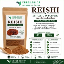 Reishi Estratto in Polvere 100% Naturale (Ganoderma lucidum) Reishi Estratto in Polvere 100% Naturale (Ganoderma lucidum)