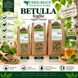 Betulla Foglie Taglio Tisana – Foglie Essiccate 200 g 500 g 1 kg