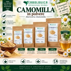 Camomilla in Polvere – Fiori di Camomilla Macinati 100 g 200 g 500 g 1 kg