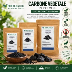 Carbone vegetale polvere