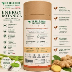 Energy Botanica Infuso Botanico Premium con Mate, Guaranà, Zenzero, Lemongrass ed Eleuterococco