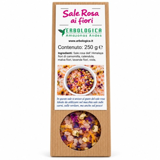 Sale Rosa ai Fiori – Sale Aromatizzato con Fiori 250 g Sale Rosa ai Fiori – Sale Aromatizzato con Fiori 250 g