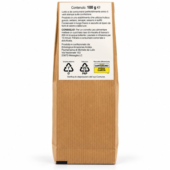 Erbologica loose tea blend with 15 percent ginger, Gunpowder green tea and milk thistle