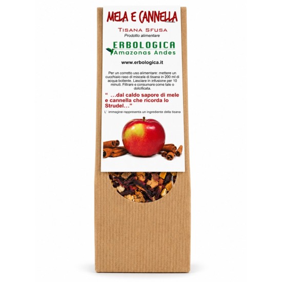 Tisana Mela e Cannella – Infuso di Frutta Tisana mela e cannella infuso di frutta Erbologica 100 g