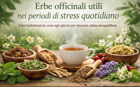 Erbe officinali utili nei periodi di stress quotidiano