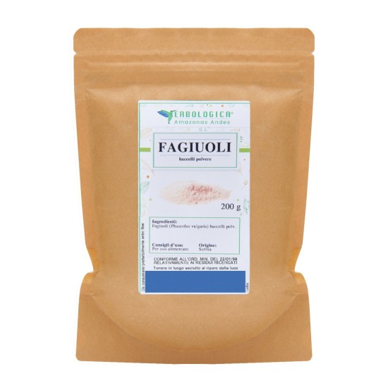 Fagiuoli Baccelli Polvere 200 g - Erbologica Fagiuoli baccelli in polvere 200 g Erbologica Amazonas Andes