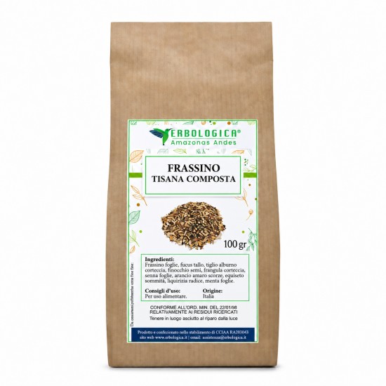 Frassino Tisana Composta 100gr - Erbologica Amazonas Andes Frassino tisana composta 100gr Erbologica Amazonas Andes con miscela di erbe