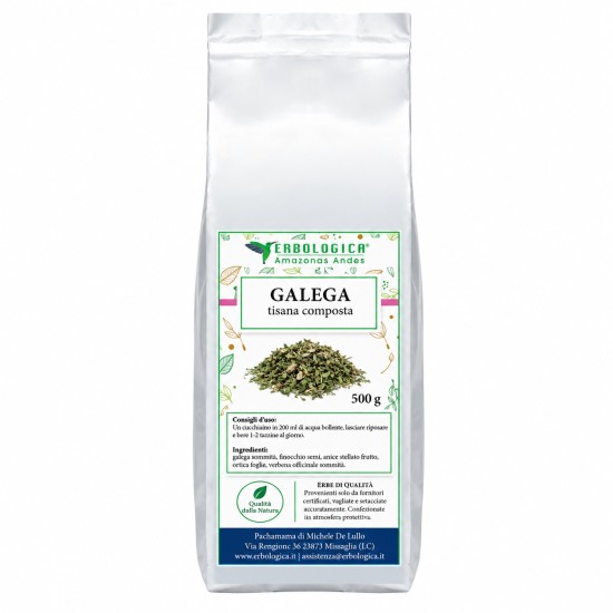 Galega Tisana Composta 500g - Erbologica Amazonas Andes Galega tisana composta 500g in confezione Erbologica Amazonas Andes