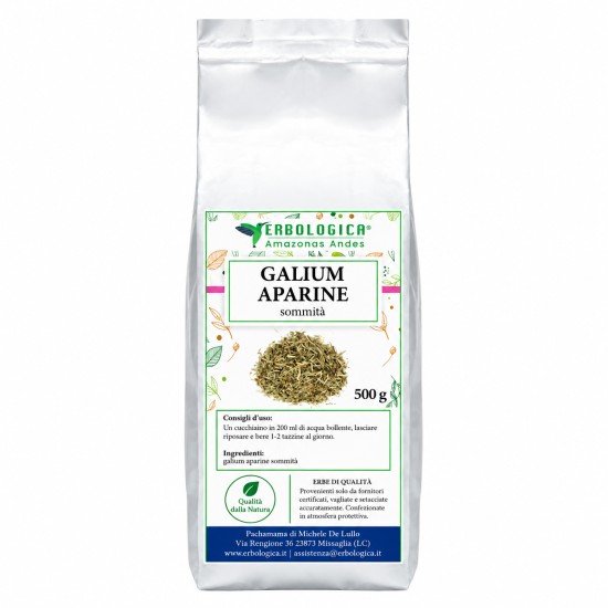 Galium Aparine Sommità 500gr – Erbologica Amazonas Andes Galium Aparine sommità taglio tisana 500gr Erbologica Amazonas Andes, erba essiccata per infuso e tisana.