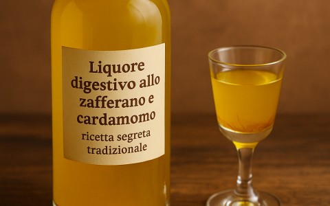 Liquore digestivo allo zafferano e cardamomo ricetta segreta tradizionale