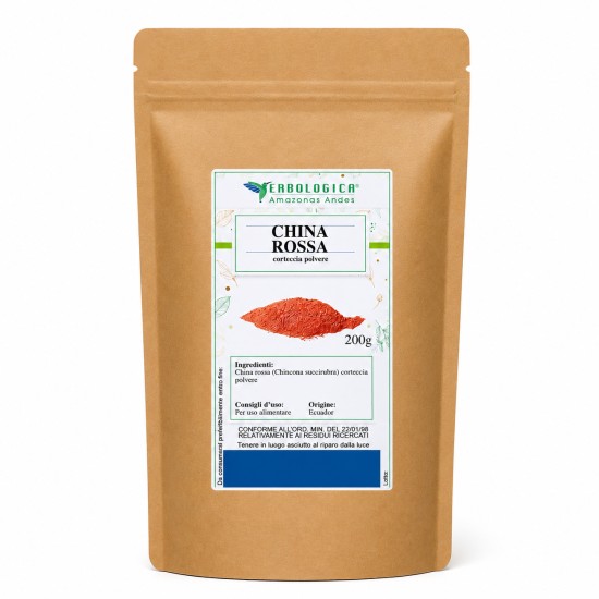 China Rossa Corteccia Polvere 200g Erbologica Amazonas Andes China rossa corteccia in polvere 200g