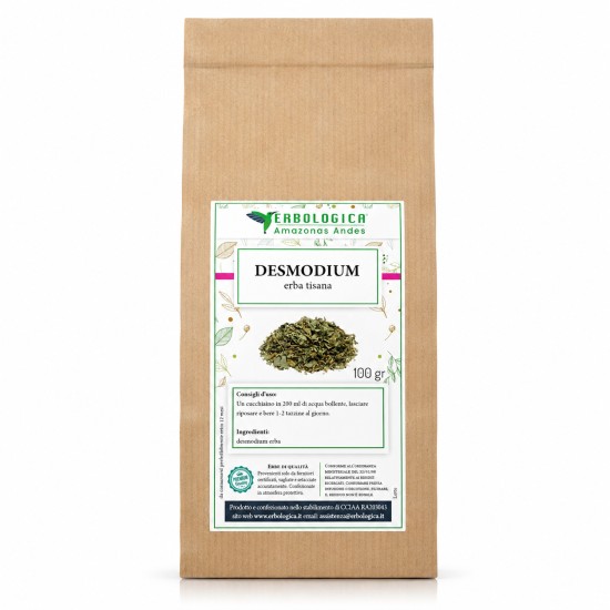 Desmodium Erba Tisana 100 g Erbologica Amazonas Andes in confezione di carta