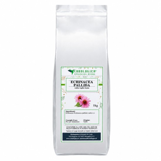 Echinacea Pallida Radice Tisana 1kg Erbologica Amazonas Andes Confezione Echinacea Pallida Radice Tisana 1kg confezione Erbologica Amazonas Andes busta per infuso naturale