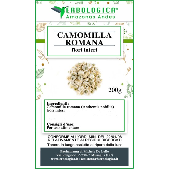Camomilla romana fiori tisana