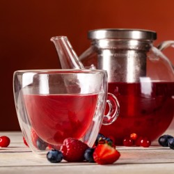 Tisana mirtillo e ciliegia Tisana mirtillo e ciliegia