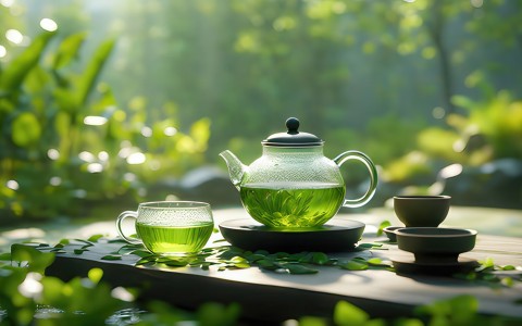 Te verde gunpowder energia naturale e aromi intensi dalle foglie arrotolate