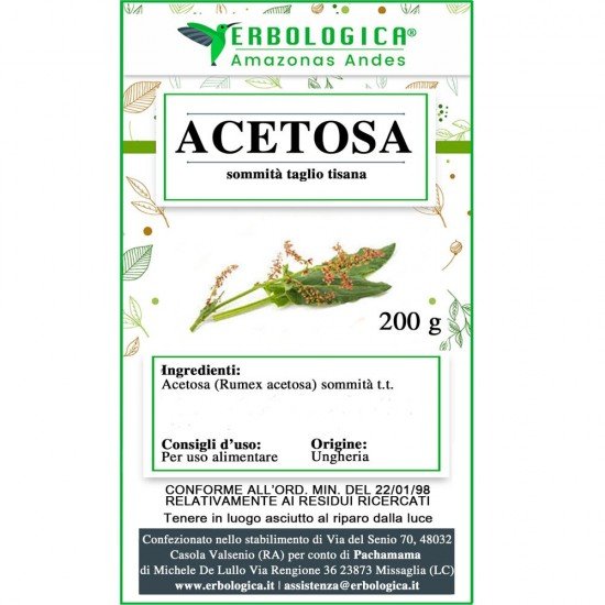 Acetosa sommità tisana