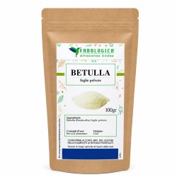 Betulla foglie in polvere