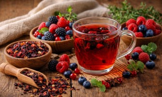 Frutti di bosco in tisana gusto fruttato e rituali quotidiani