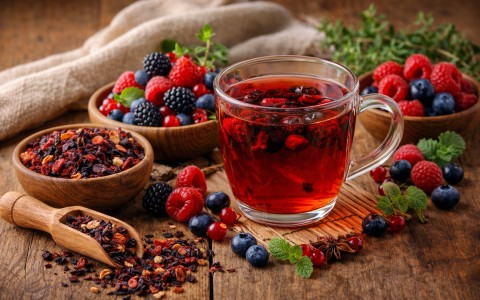 Frutti di bosco in tisana gusto fruttato e rituali quotidiani