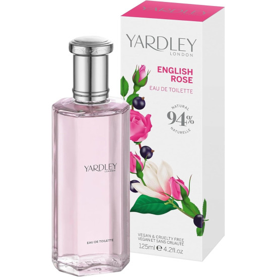 Yardley London English Rose eau de toilette 125 ml 94% naturale