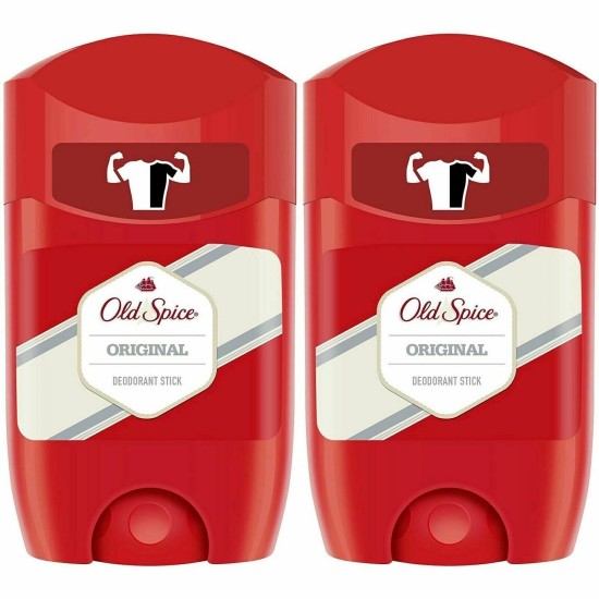 x 2 Old Spice Original Deo Stick Uomo Anti Macchia Protezione 48 ore -  50 ml x 2 Old Spice Original Deo Stick Uomo Anti Macchia Protezione 48 ore -  50 ml