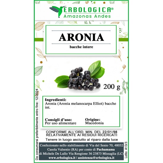 Aronia bacche intere Aronia bacche intere
