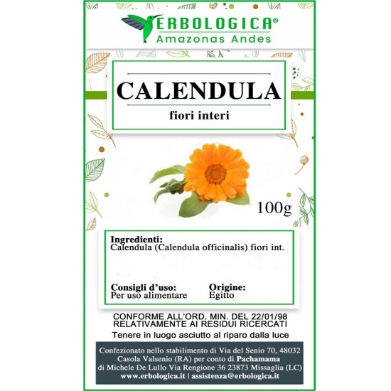 Calendula flowers cut herbal tea 100 grams