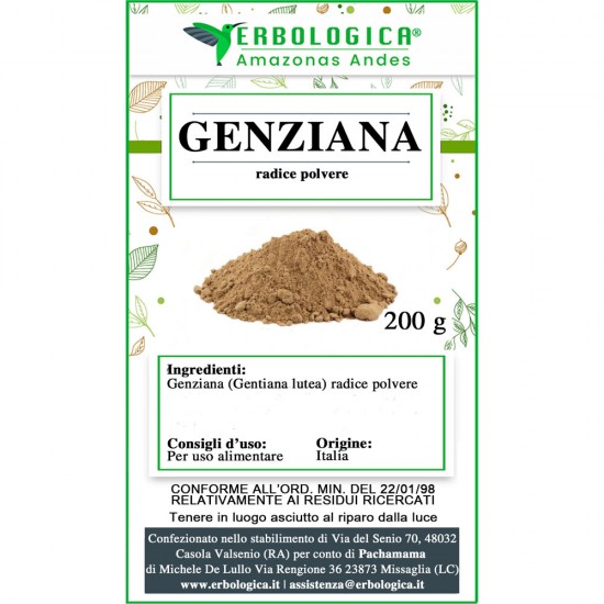 Genziana radice polvere Genziana radice polvere