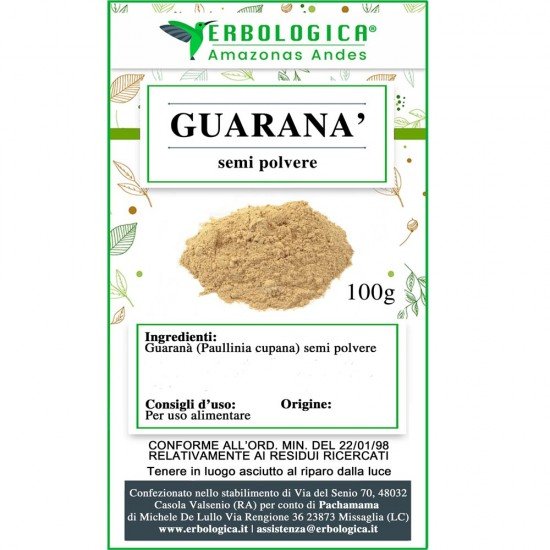 Guarana seeds powder 100 grams Guarana seeds powder 100 grams