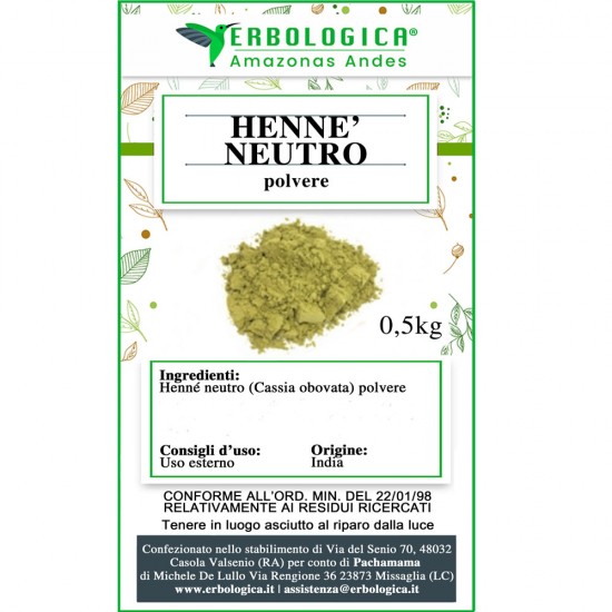 Henne 'neutral 500 grams, natural remedy for brittle hair.
