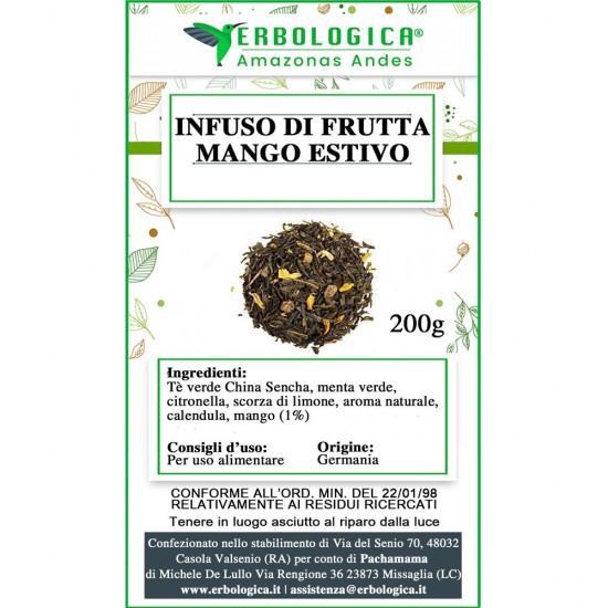 Infuso di frutta mango estivo Infuso di frutta mango estivo