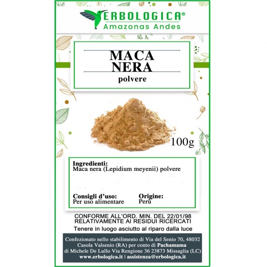 Maca nera in polvere da 100g Maca nera in polvere da 100g