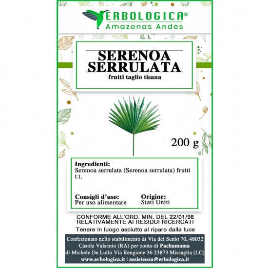 Serenoa serrulata fruit herbal tea