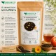 Tè alla pesca nero naturale con tè nero, pezzetti di pesca, fiori di calendula e aroma naturale di pesca