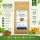 Melissa Foglie Tisana - Melissa Officinalis Essiccata Melissa Foglie Tisana con foglie essiccate di Melissa officinalis per infusi naturali.