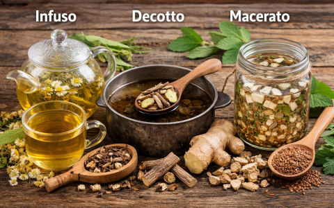 Infuso, decotto e macerato: differenze e preparazione corretta delle tisane