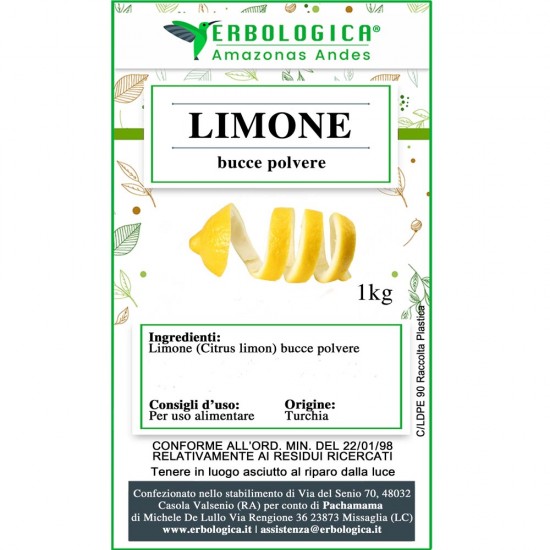 Lemon peel powder