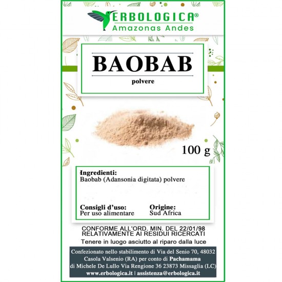 Baobab in polvere 100 grammi