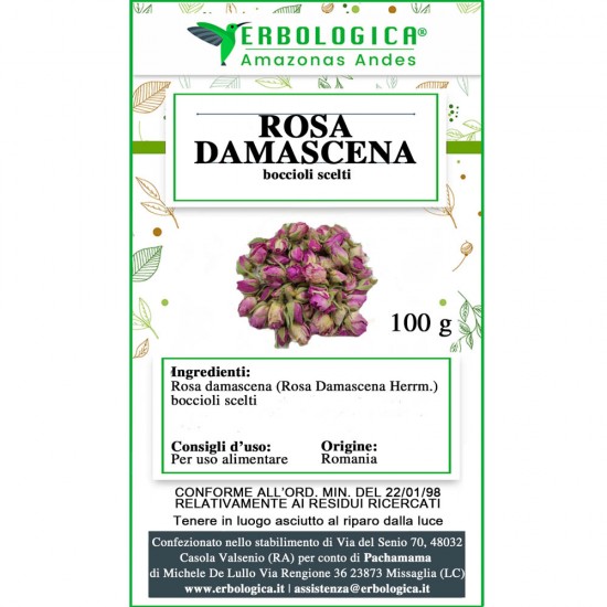 Damask rose herbal tea