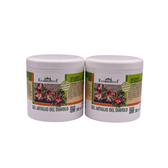 Gel artiglio del diavolo Krauterhof 2 confezioni da 500ml antidolorifico naturale offerta