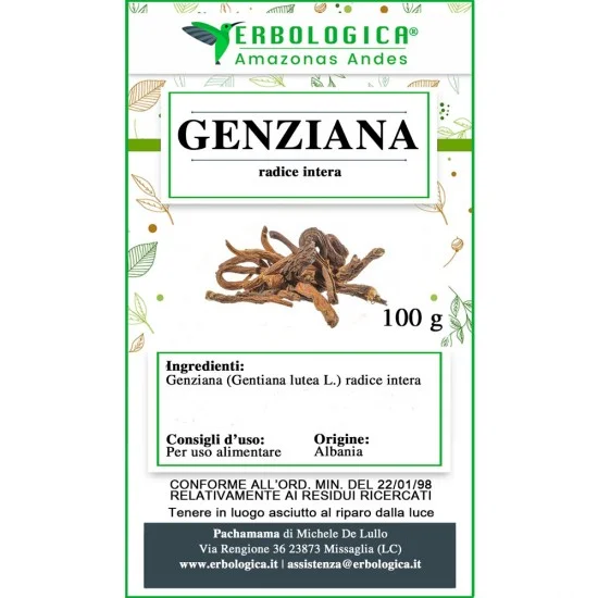 Genziana radice intera Genziana radice intera