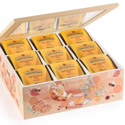 Scatola té/spezie in legno e vetro 9 scomparti