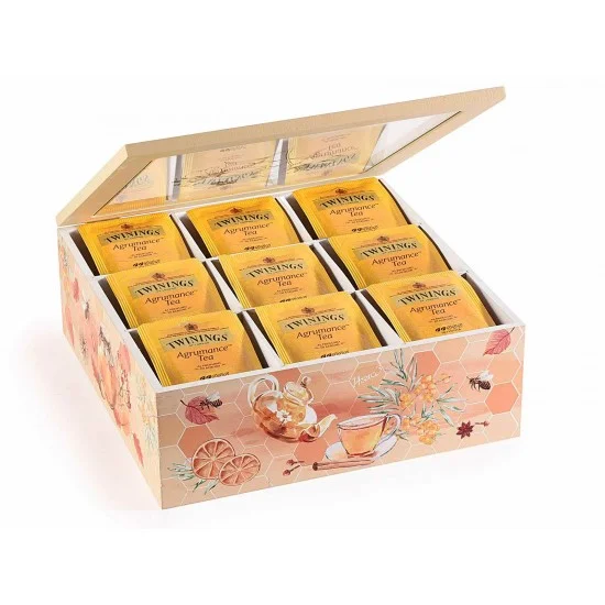 Scatola té/spezie in legno e vetro 9 scomparti Scatola té/spezie in legno e vetro 9 scomparti