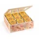 Scatola té/spezie in legno e vetro 9 scomparti Scatola té/spezie in legno e vetro 9 scomparti
