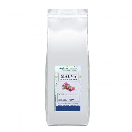 Malva fiori e foglie da 1kg Malva fiori e foglie da 1kg